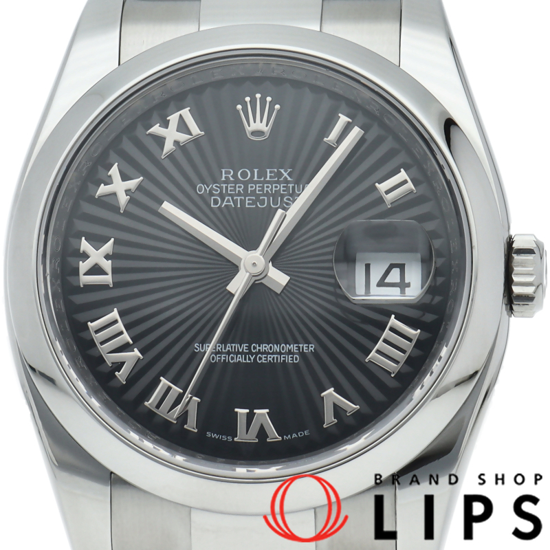 デイトジャスト36 メンズ時計 オイスター サンビーム文字盤