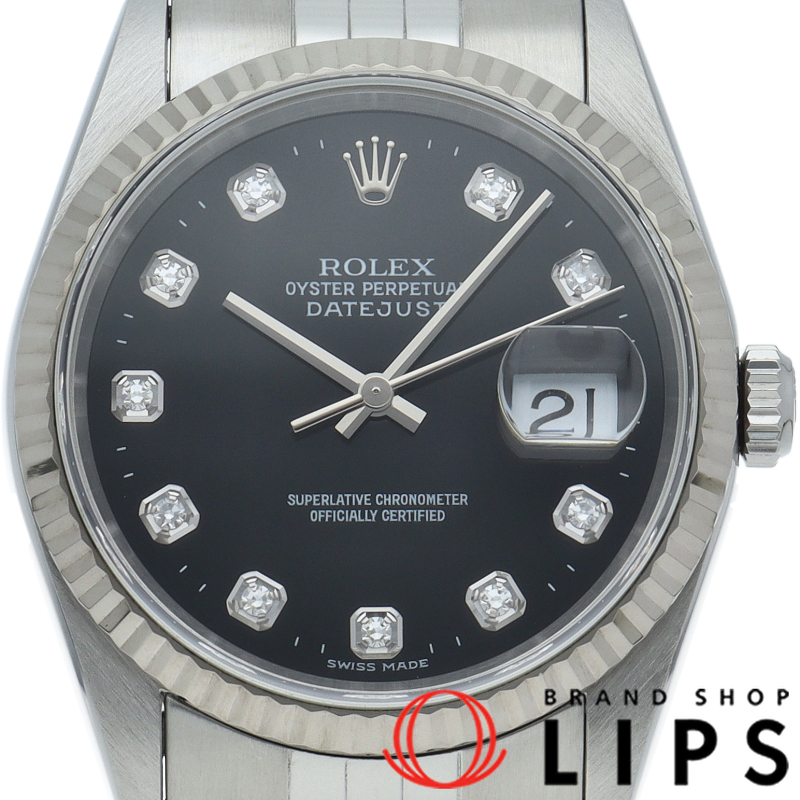 デイトジャスト メンズ時計 10Pダイヤ