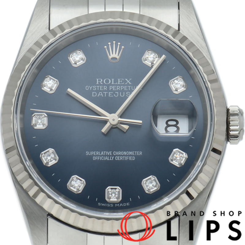 デイトジャスト メンズ時計 10Pダイヤ