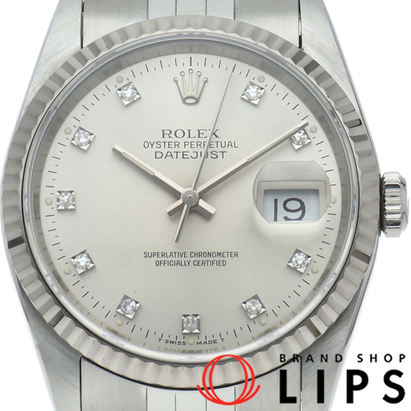 デイトジャスト メンズ時計 10Pダイヤ