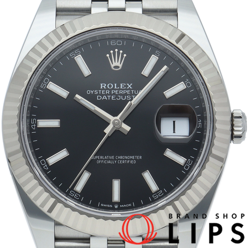 デイトジャスト41 メンズ時計 ジュビリー ブラック