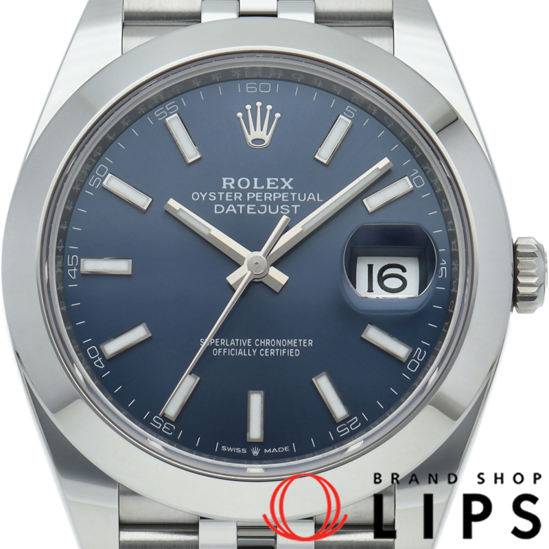 デイトジャスト41 メンズ時計 ジュビリー ブルー