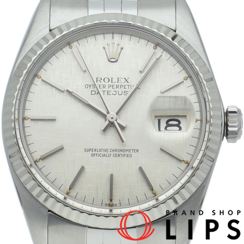 デイトジャスト メンズ時計 トリチウム モザイク文字盤 アンティーク メーカーOH済(保証期間中)