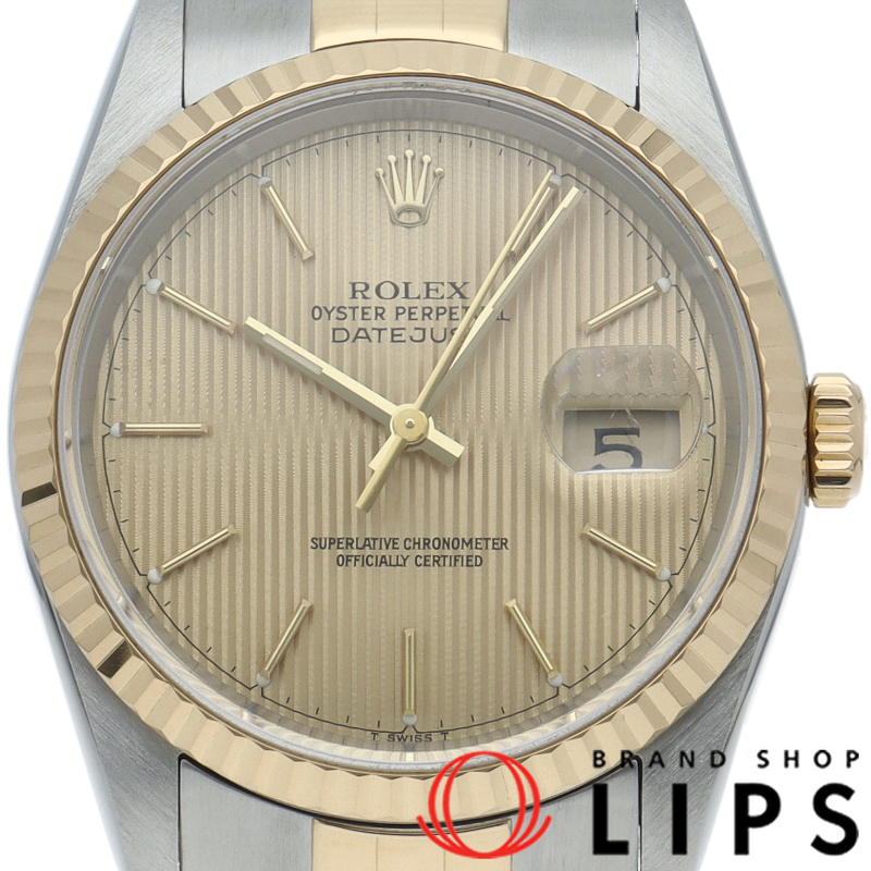 デイトジャスト メンズ時計 タペストリー文字盤