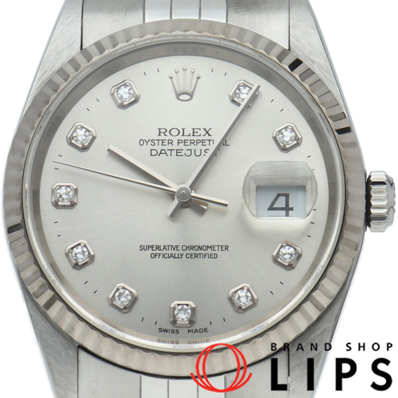 デイトジャスト メンズ時計 10Pダイヤ