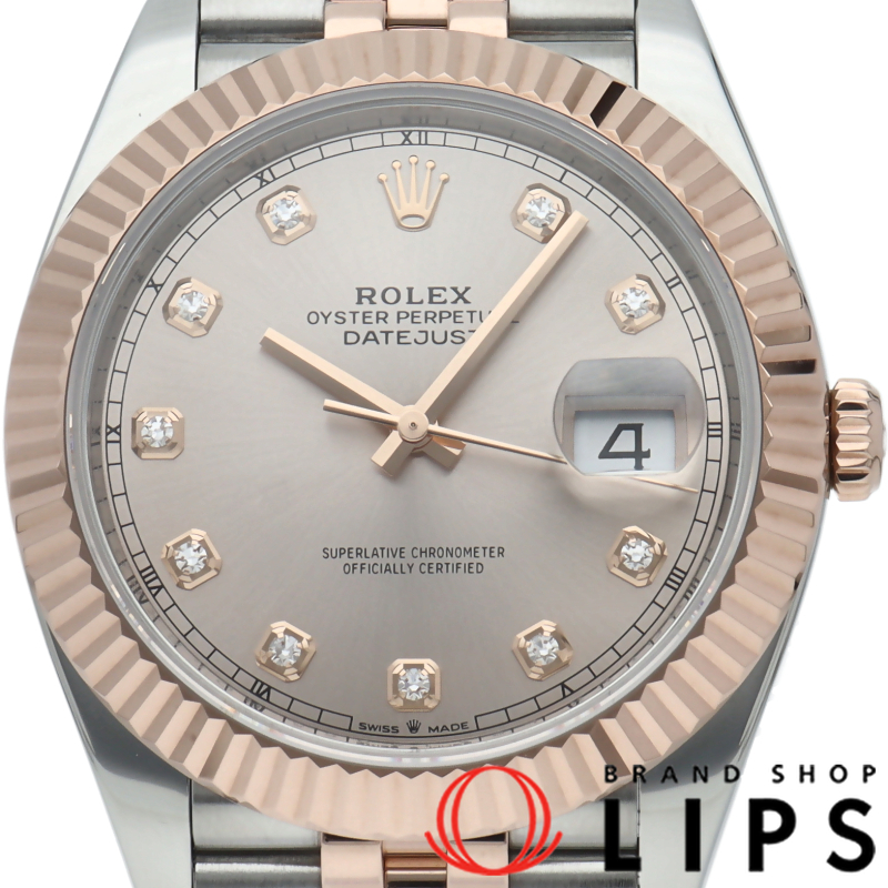 デイトジャスト41 メンズ時計 ジュビリー 10Pダイヤ サンダスト