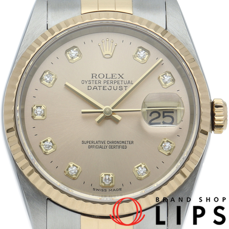 デイトジャスト メンズ時計 10Pダイヤ