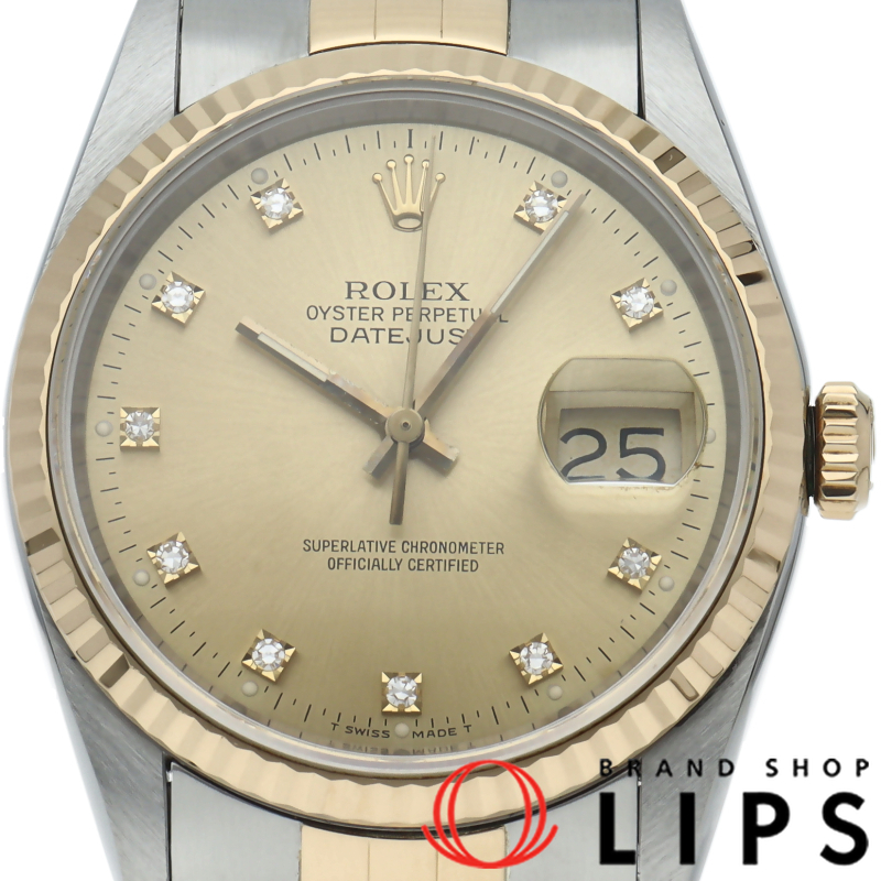 デイトジャスト メンズ時計 10Pダイヤ