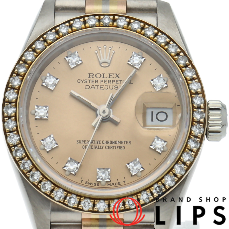 デイトジャスト レディース時計 トリドール ダイヤベゼル 10Pダイヤ