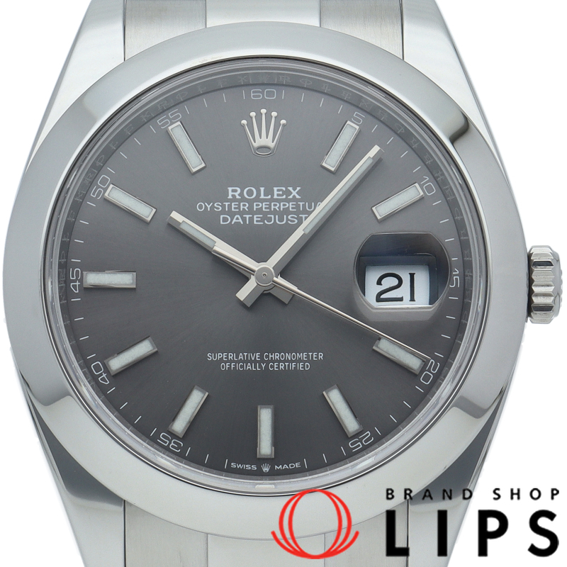 デイトジャスト41 メンズ時計 オイスター スレート