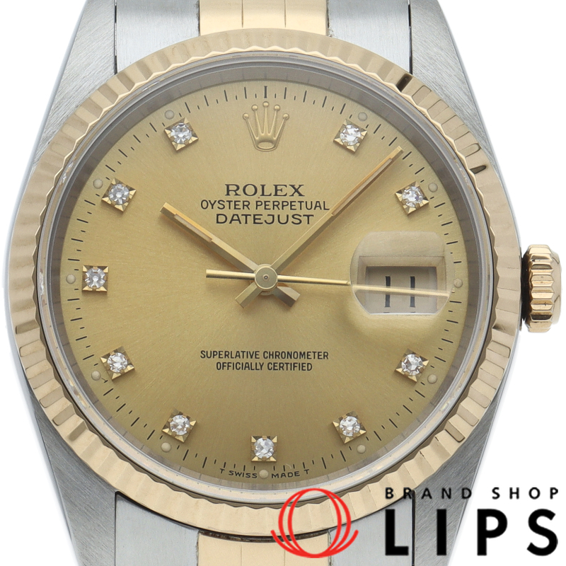 デイトジャスト メンズ時計 10Pダイヤ