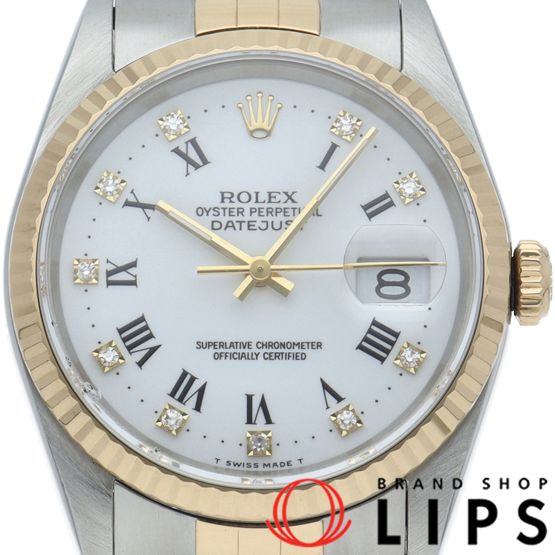 デイトジャスト メンズ時計 10Pダイヤ