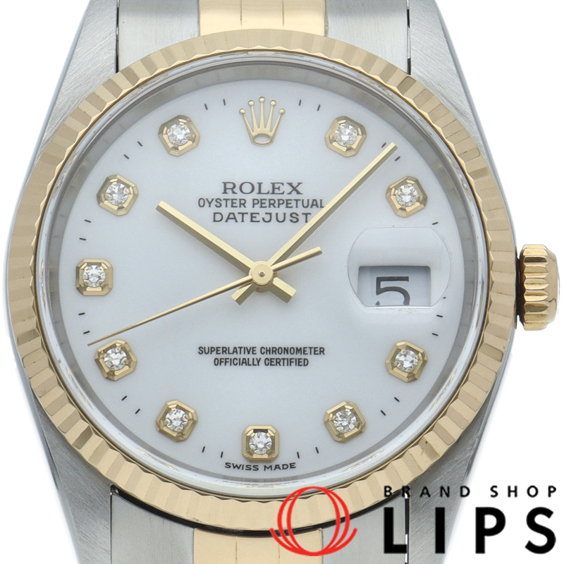 デイトジャスト メンズ時計 10Pダイヤ