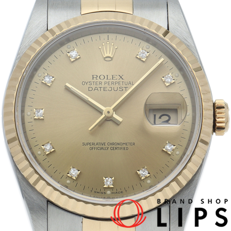 デイトジャスト メンズ時計 10Pダイヤ