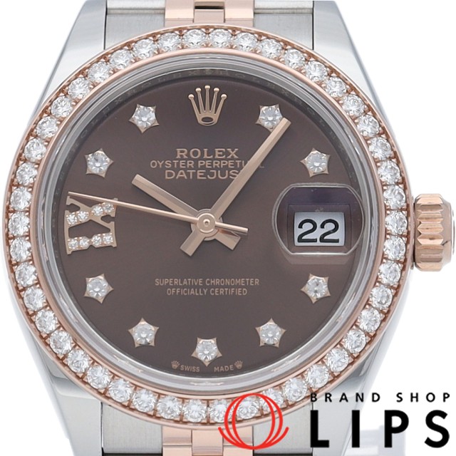 デイトジャスト 28 レディース時計 ダイヤベゼル 10Pダイヤ