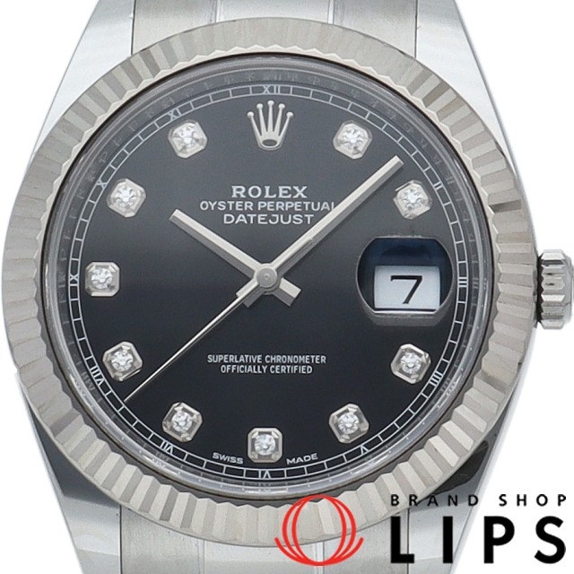 デイトジャスト 41 メンズ時計 10Pダイヤ オイスター