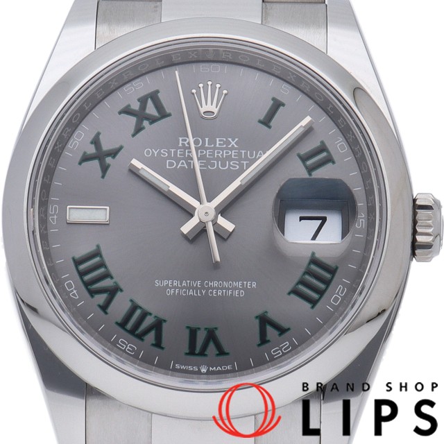 デイトジャスト 36 メンズ時計 オイスター スレートローマン ウィンブルドン