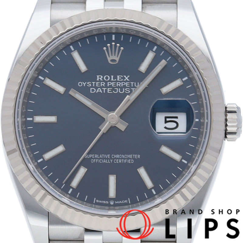 デイトジャスト 36 メンズ時計 ジュビリー ブルー