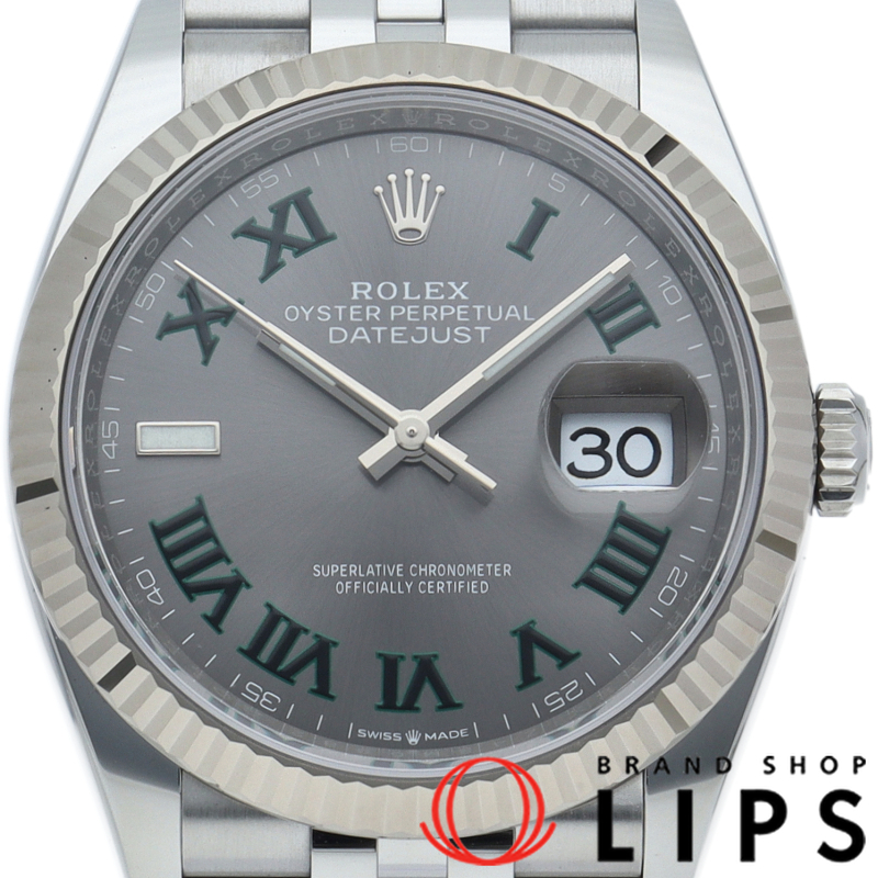 デイトジャスト 36 メンズ時計 ジュビリー スレートローマン ウィンブルドン