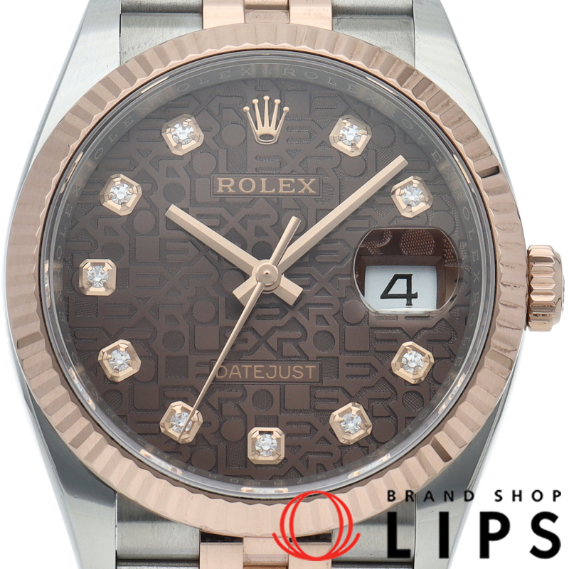 デイトジャスト36 メンズ時計 10Pダイヤ ジュビリー コンピューター文字盤