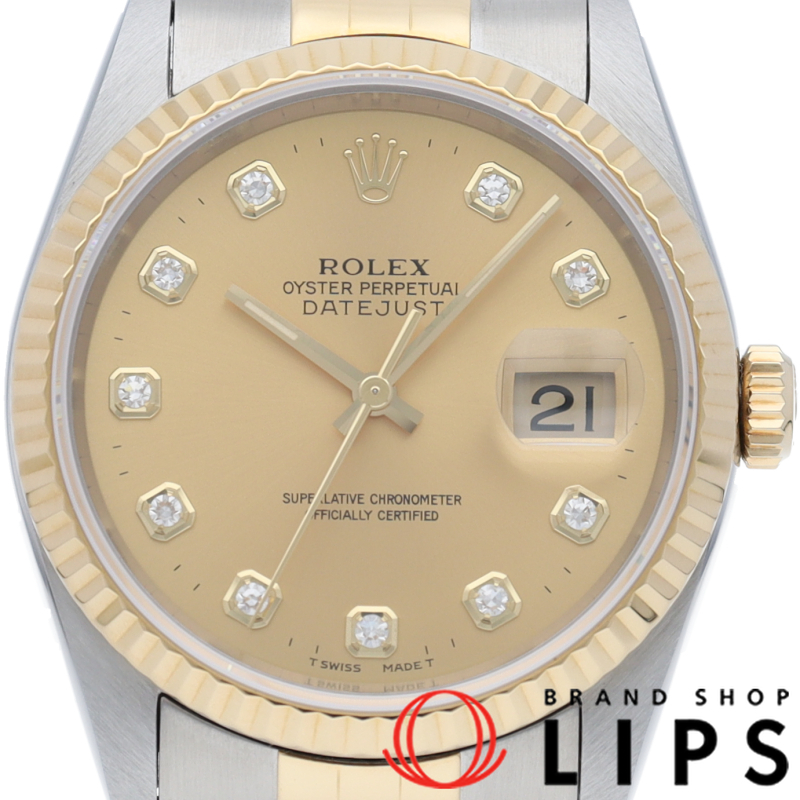 デイトジャスト メンズ時計 10Pダイヤ