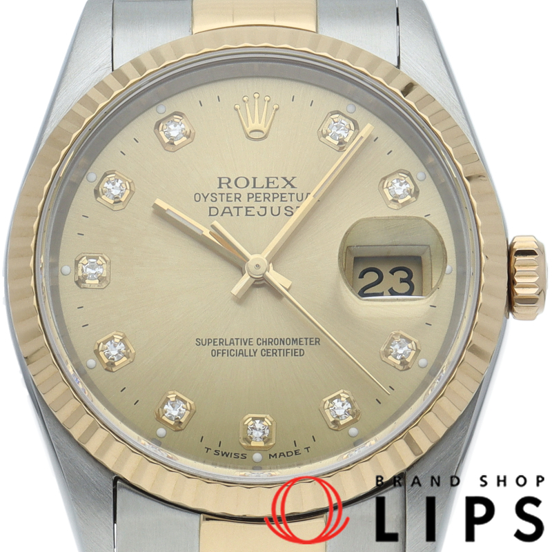 デイトジャスト メンズ時計 10Pダイヤ