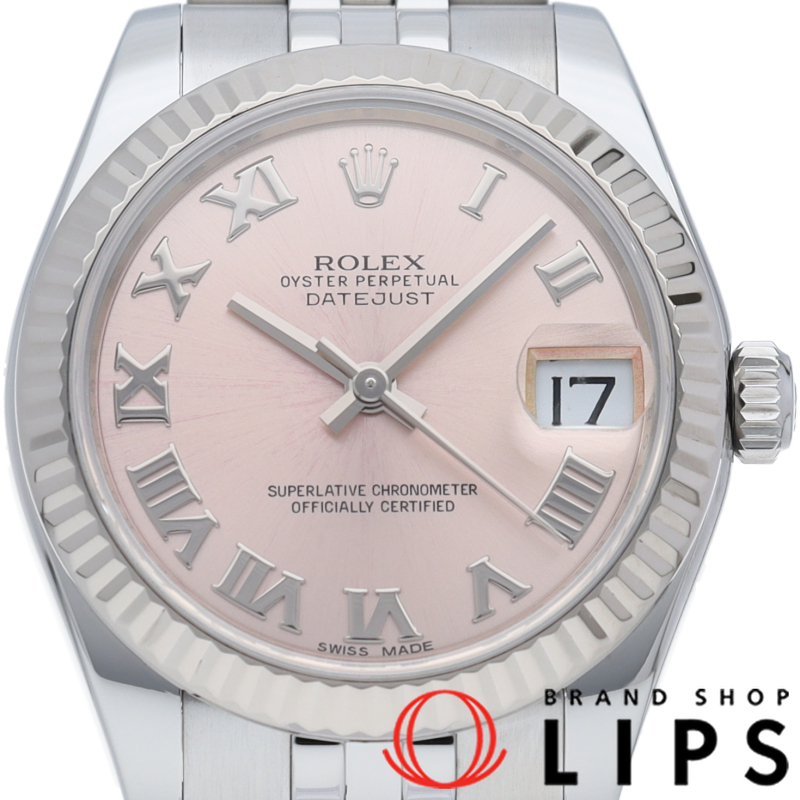 デイトジャスト31 ボーイズ時計 ライトピンク