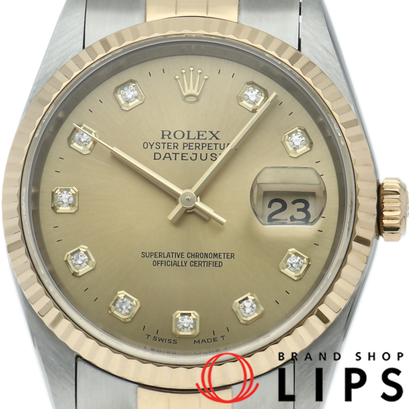 デイトジャスト メンズ時計 10Pダイヤ