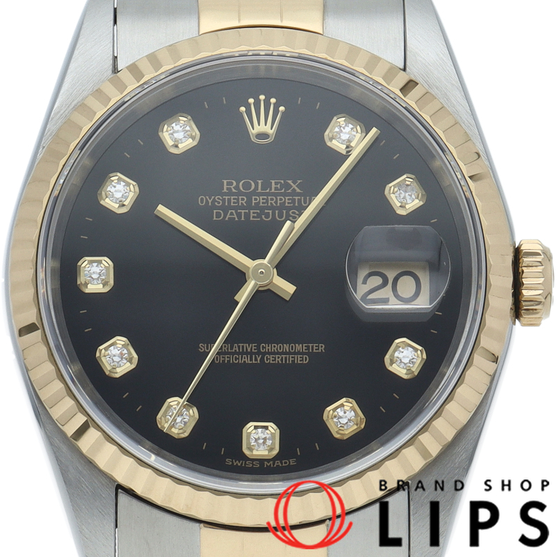 デイトジャスト メンズ時計 10Pダイヤ