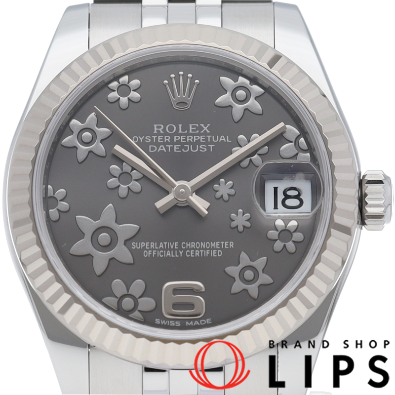 デイトジャスト31 ボーイズ時計 フラワー文字盤