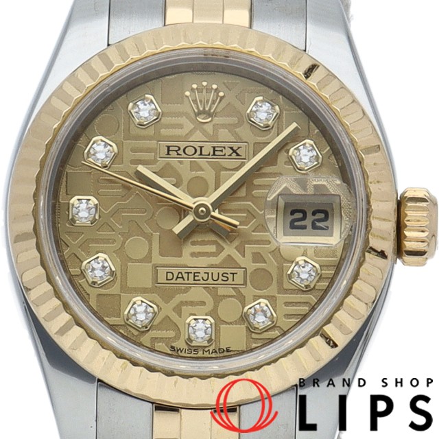 デイトジャスト レディース時計 10Pダイヤ コンピューター