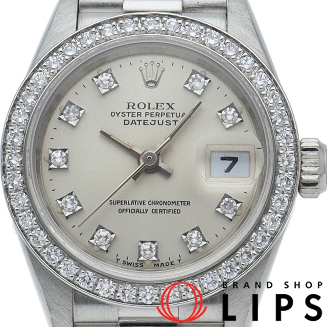 デイトジャスト レディース時計 ダイヤベゼル 10Pダイヤ