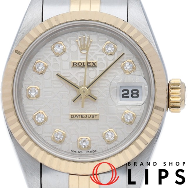 デイトジャスト ﾚﾃﾞｨｰｽ時計 10Pダイヤ コンピューター