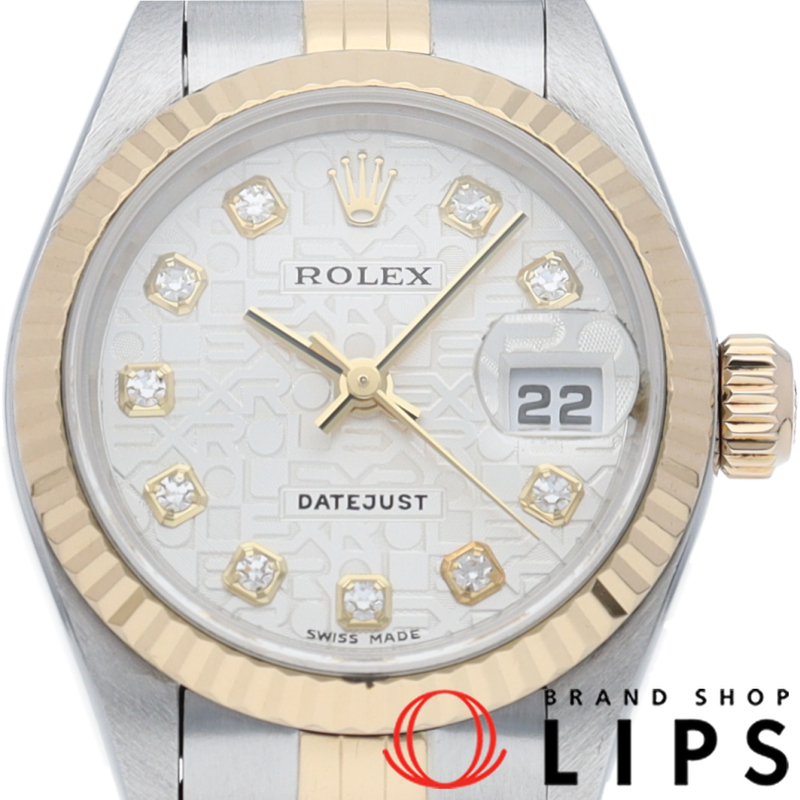 デイトジャスト レディース時計 10Pダイヤ コンピューター