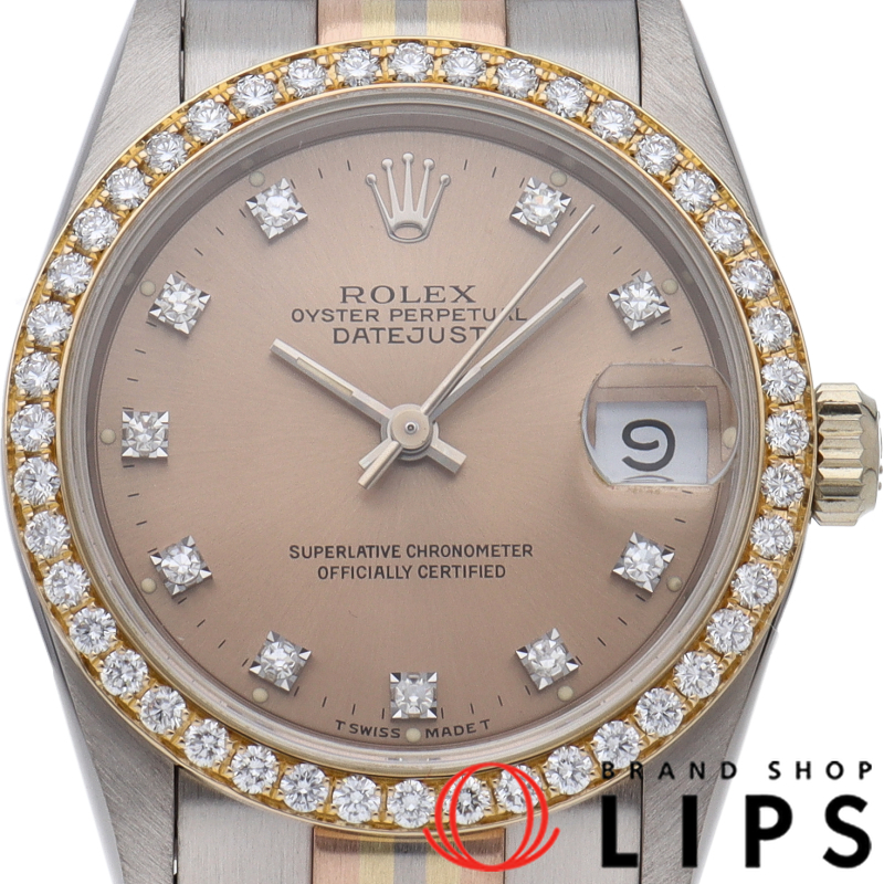 デイトジャスト ボーイズ時計 トリドール ダイヤベゼル 10Pダイヤ