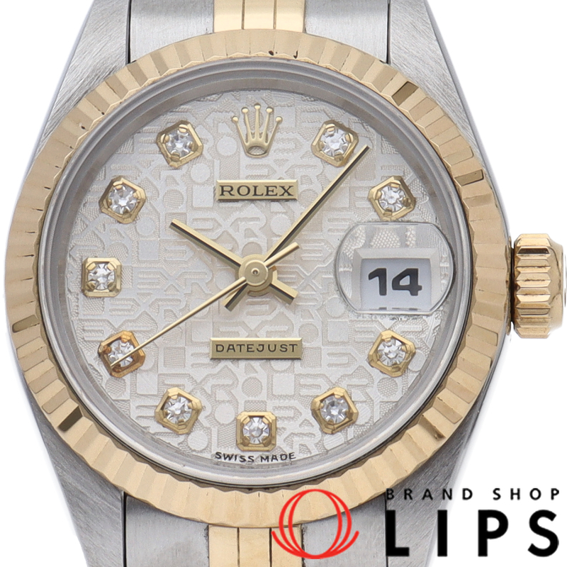 デイトジャスト レディース時計 10Pダイヤ コンピューター