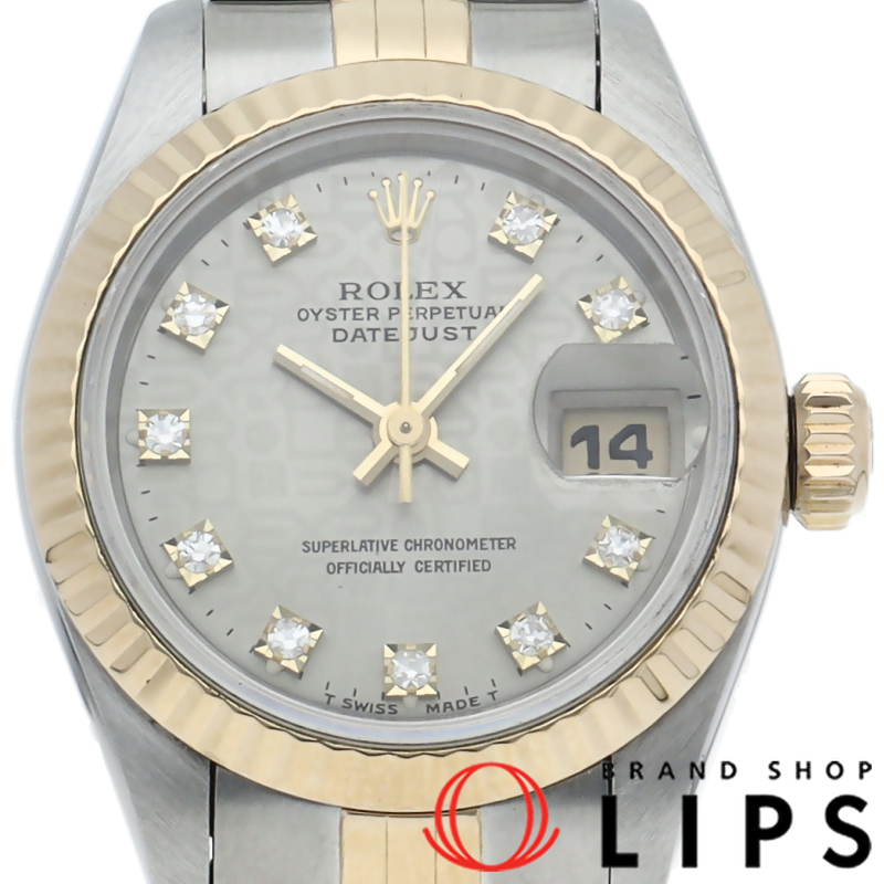 デイトジャスト レディース時計 10Pダイヤ コンピューター