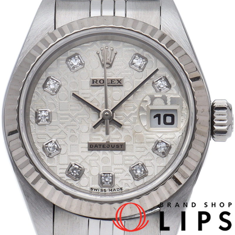 デイトジャスト レディース時計 10Pダイヤ コンピューター