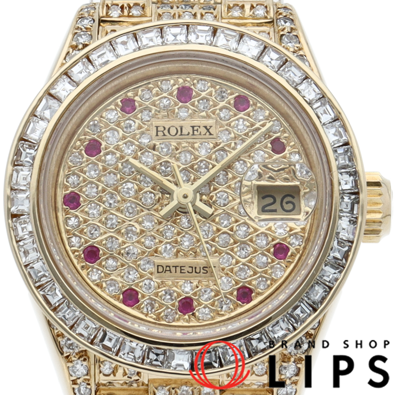 デイトジャスト レディース時計 全面アフターダイヤ