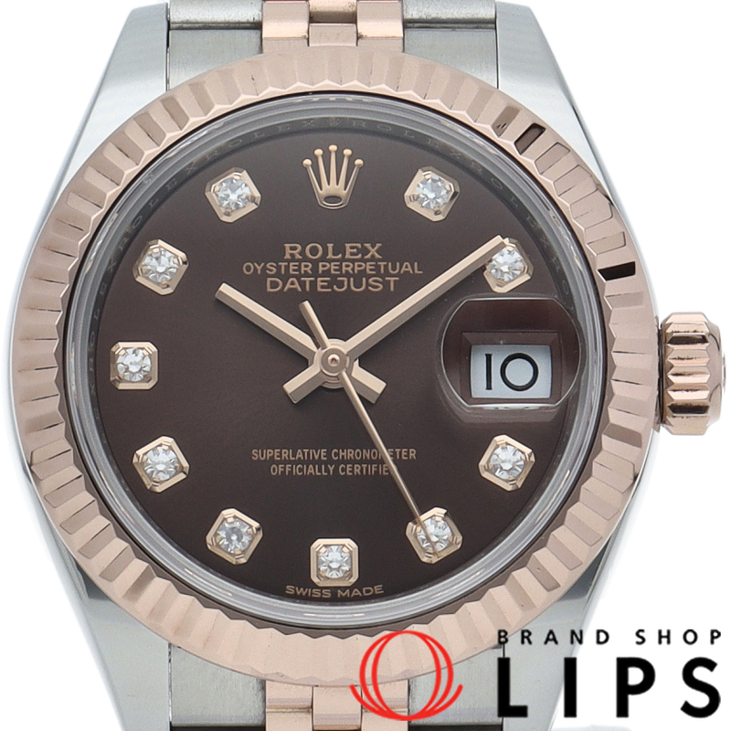 デイトジャスト28 レディース時計 10Pダイヤ ジュビリー