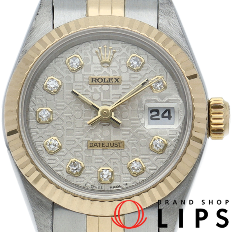 デイトジャスト レディース時計 10Pダイヤ コンピューター