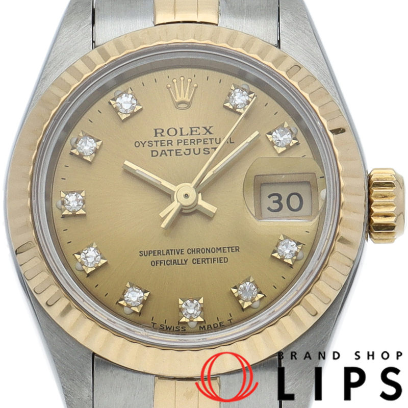 デイトジャスト レディース時計 10Pダイヤ OH済