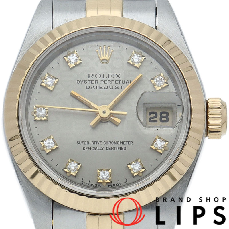 デイトジャスト レディース時計 10Pダイヤ コンピューター