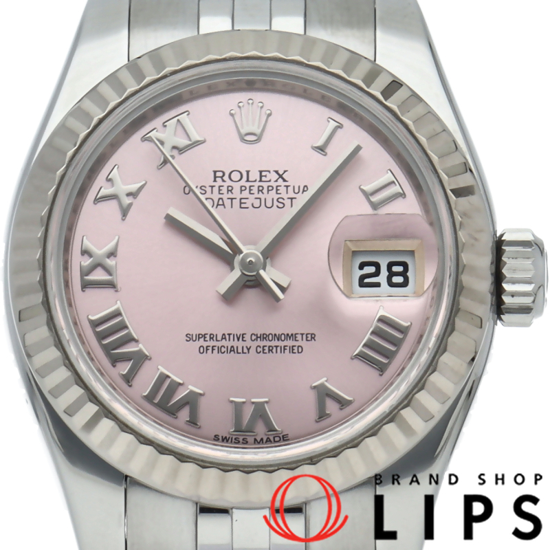 デイトジャスト26 レディース時計 ライトピンク OH済