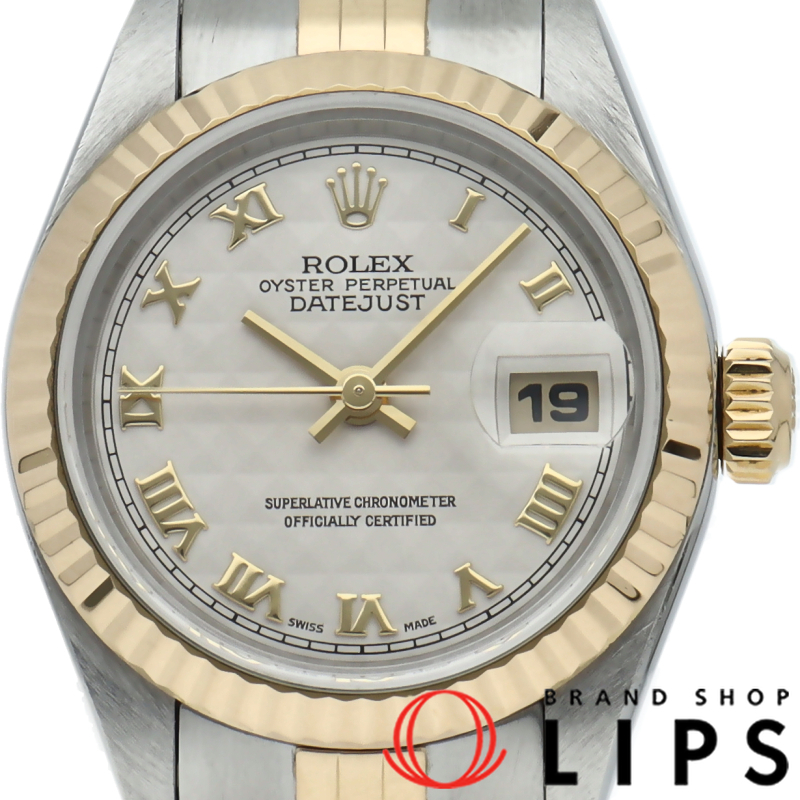 デイトジャスト レディース時計 ピラミッド文字盤