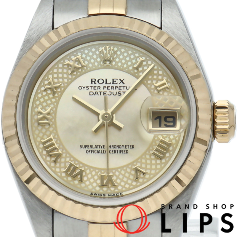 デイトジャスト レディース時計 シェル デコレーション文字盤