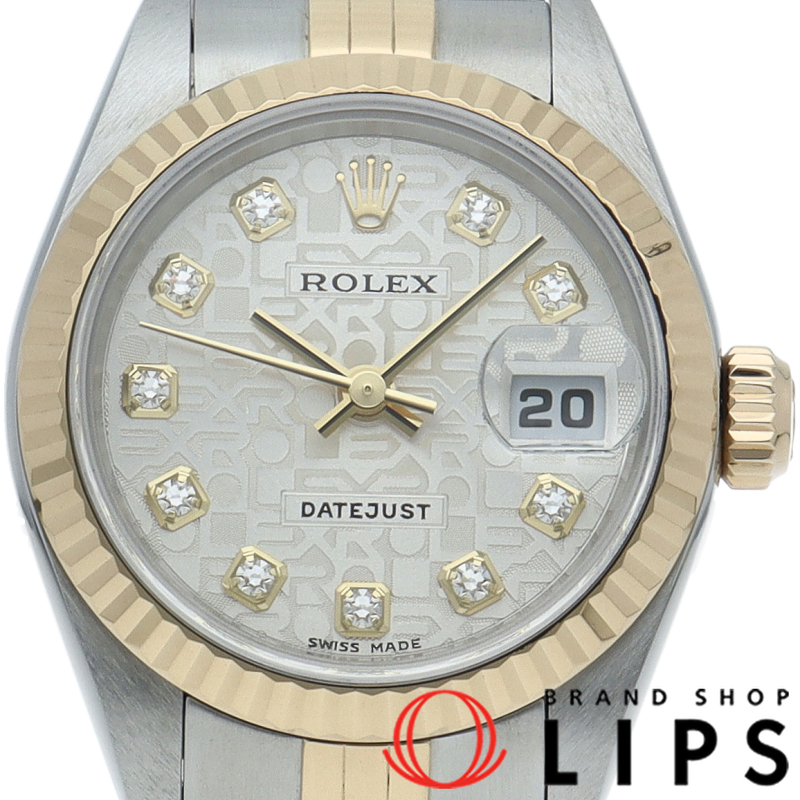 デイトジャスト レディース時計 10Pダイヤ コンピューター文字盤