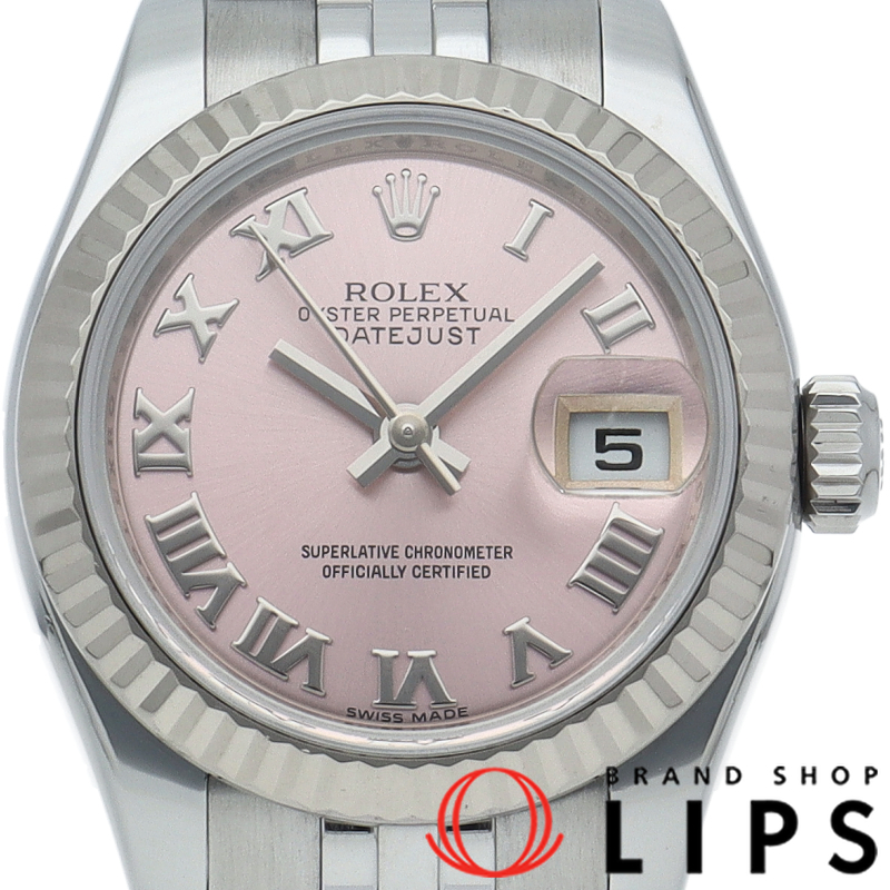 デイトジャスト26 レディース時計 ライトピンク