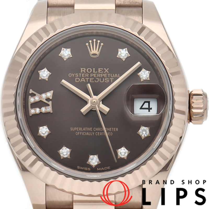 デイトジャスト28 レディース時計 9Pダイヤ IXダイヤ