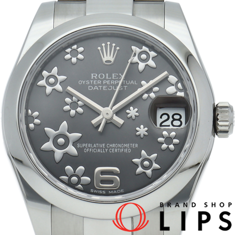 デイトジャスト31 ボーイズ時計 フラワー文字盤